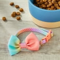 thumbnail image 2 of Vibrant Life Ombre 3D Bow Tie Fashion Dog Collar, Multicolored, Small, 2 of 11
