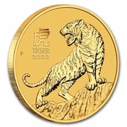 2022 Australia 2 oz Gold Lunar Tiger BU (Series III)