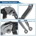 thumbnail image 4 of Palancas de freno y embrague cortas y largas para Honda X11 1999-2002, palanca de freno ajustable de motocicleta, aleación de aluminio, titanio sólido, 4 of 6