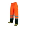 thumbnail image 1 of 3A SAFETY Unisex Hi-Vis Reflective Waterproof Pants Orange - PE4200, 1 of 1