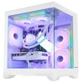 thumbnail image 5 of Hoengager Gaming PC AMD Ryzen 7 5700X 8-Core 3.4 GHz, RTX 5060 8GB, 32GB DDR4, 1TB PCIe And 1TB SATA SSD, WIFI, Bluetooth Windows 11 Prebuilt PC-White, 5 of 14