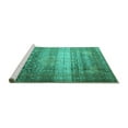 thumbnail image 2 of Ahgly Company Machine Washable Indoor Rectangle Persian Turquoise Blue Traditional Area Rugs, 4' x 6', 2 of 4