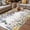 White Light Green Light Purple, variant on Watercolor Floral Outdoor Rug for Patio/Deck/Porch, Non-Slip Large Area Rug 6 x 9 Ft, Spring Daisy Sunflowers Wisteria Hummingbird Indoor Outdoor Rugs Washable Area Rugs, Camping Rug Carpet Runner
