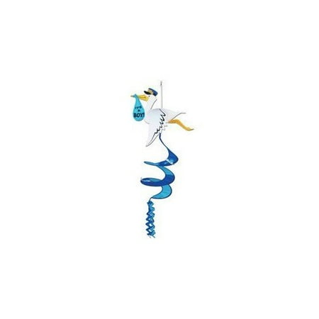 Stork It's A Boy Wind-Spinner Party Accessory (1 count) (1/Pkg)