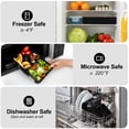 thumbnail image 5 of Bento Kids Lunch Box, 6 Compartments BPA Free Bento Box for Kids, Lunch Containers, Dishwasher Safe Back to School Snack Lunch Box, Ideal Portion Sizes On-the-Go Meal,School(Black), 5 of 7
