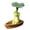F, variant on Decorative Frog Figurine, Resin Garden Ornament, Booknook Statue, Car Dashboard Decor with Mushroom Accent
