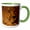 Green/White, variant on 3drose, Kenya, Masai Mara Game Reserve, Cheetah, Sunset-af21 Pso0280 - Paul Souders, 11oz Two-tone Black Mug