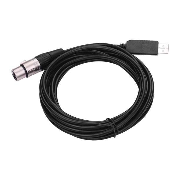 Rs485 Dmx512 Converter Cable Usb To 3pin Xlr Female Interface Computer Connecting Stage Lighting Devices Led Control Cable Compatible With Freestyler Download Black Plug 5m Length Walmart Com Walmart Com