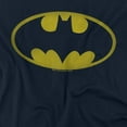 thumbnail image 2 of Batman Washed Bat Logo Women's T Shirt, Navy, Small, 2 of 6