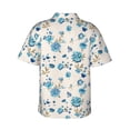 thumbnail image 3 of Goofa Rose Flowers Hawaiian Shirt for Men, Unisex Summer Beach Casual Short Sleeve Button Down Shirts,Aloha Tropical Floral print shirt-Small, 3 of 9