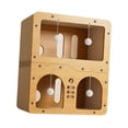 thumbnail image 2 of Casa de cartón para gatos, cueva, decoración del hogar, pelota colgante, juguete, poste rascador, caja, cama de salón L, 2 of 8
