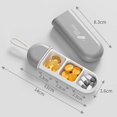 thumbnail image 2 of Outdoor 3-grid Medicine Box Waterproof Durable Medicine Storage Case for Outdoors, 2 of 5