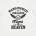 thumbnail image 4 of Inktastic Handpicked for Earth by My Mimi in Heaven with Angel Wings Boys or Girls Baby T-Shirt, 4 of 5