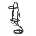 thumbnail image 2 of Tough1 Mini Raised Snaffle Bridle with Reins Blk, 2 of 2