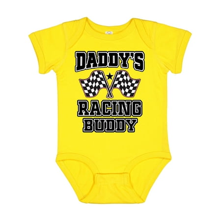 

Inktastic Racing Buddy Girls Car Flags Gift Baby Girl Bodysuit