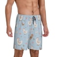 thumbnail image 2 of Sikiie Funny Chicken Mens Pajama Shorts, Lightweight Lounge Pant with Pockets Soft Sleep Pj Shorts for Men3X-Large, 2 of 6