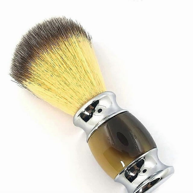 Synthetic Shaving Brush Resin Handle Travel Brush,Lathering Well with Shaving Soap Cream for Men Wet