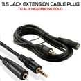thumbnail image 3 of Headphone Extension Cable 3.5mm Male to Extension Cable Female Aux Line Gold Plated Stereo Audio Extender Cord,3 Meters, 3 of 8