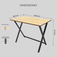 thumbnail image 4 of TOPLIVING Escritorio Minimalista Base Cruzada de Madera Escritorio de Oficina Topliving Escritorio Home Office, 4 of 4