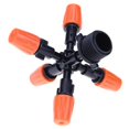 thumbnail image 1 of 5-Head Cross Micro Sprinkler Garden Irrigation Mist Fog Nozzle Spray Watering Head Atomizer, 1 of 6