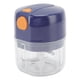 thumbnail image 3 of Picador de ajo eléctrico, Mini procesador de alimentos inalámbrico portátil Picador de ajo Eléctrico portátil azul Diseño de 3 cuchillas Capacidad de 250 mg Sin BPA PP Mini picador de verduras para el, 3 of 14