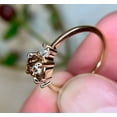 thumbnail image 2 of Natural Champagne Diamond Ring in 14k Rose Gold Finish - Proposal Ring, 2 of 2