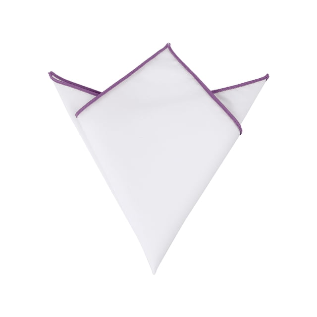 INSPIRE CHIC Men's Pocket Square Cotton Handkerchiefs for Suits Jacket Lilac One Size