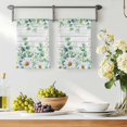 thumbnail image 3 of Green Eucalyptus Leaves Kitchen Towels Set of 2, Daisy Summer Botanical Wooden Absorbent Dish Towels for Kitchen, Microfiber Hand Towel, Quick Drying Tea Towel for Cleaning Decorative Dishcloths, 3 of 7