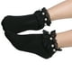 thumbnail image 1 of Calcetines retro Qarigey 1 par de encaje para mujer transpirables de algodón negro, 1 of 5