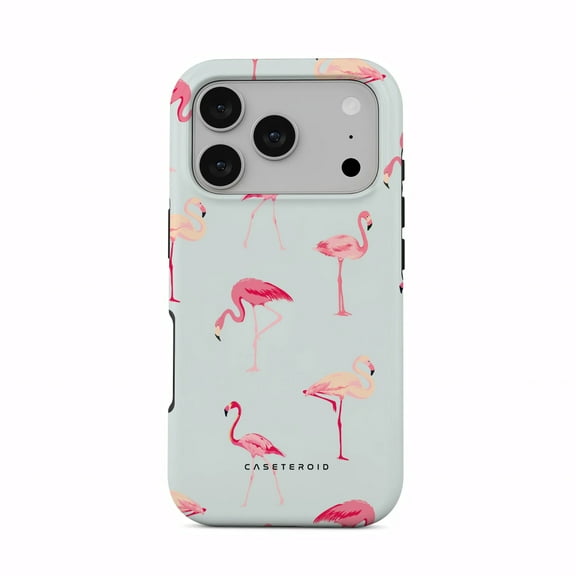 CASETEROID Tough Case for iPhone 17 Pro – Dual-Layer Protection, Shockproof [Compatible with MagSafe] – Flamingo Case