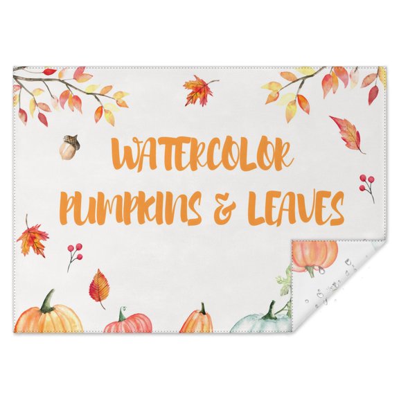Thanksgiving Day Table Cloth Waterproof Spillproof Tablecolths Table Covers Rustic Autumn Farm Pumpkins Harvest Tablecloth for Dining Kitchen Restaurant Birthday Rectangle,60x84inch