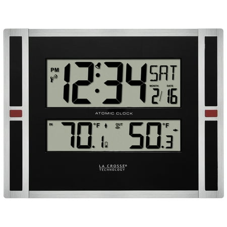 La Crosse Technology 11" WWVB Digital Clock with Temperature