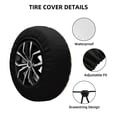 thumbnail image 2 of Fotbe Pumpkin Funda de Llanta de Repuesto con Estampado, Engrosada, Ajuste Universal para Jeep, Remolque, RV, SUV, Camión-16 inch, 2 of 6