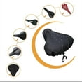 thumbnail image 3 of Bike Seat Cover with Drawstring Dust Resistant Protective Rainproof Biking Water Black, 3 of 9