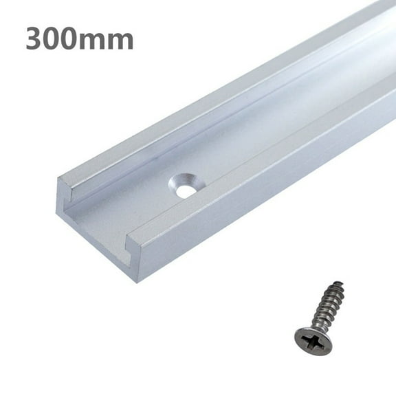 Aluminium Alloy Track Woodworking T Slot Silver 30 Type T-Tracks 300-600Mm T Slider Fixture Slot Slide Limit Guide