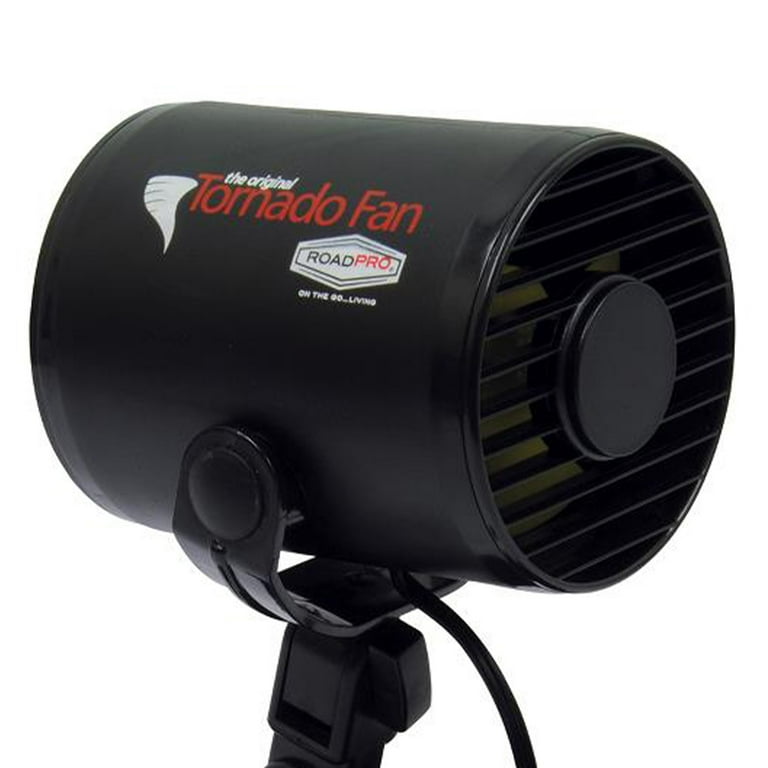 RoadPro 12-Volt Tornado Fan with Mounting Clip
