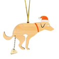 thumbnail image 3 of Adornos para el árbol de Navidad con forma de perro, hechos a mano, reutilizables y divertidos. Sin campana, 3 of 9