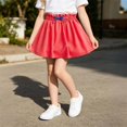 thumbnail image 2 of Loopsun Toddler Girls Casual Skirts 5 to 10 Years Solid Summer Ruffled Elastic Waist Daily Skirts, 2 of 5