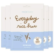 FaceTory Everyday Rice Bran Soothing Sheet Mask - Pack of 5