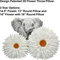 thumbnail image 4 of CONTEMPO LIFESTYLES Flower Decorative Pillow - Design Patented 3D Daisy Flower Pillow, Flower Decorations, Couch & Bed Flower, Shaped Pillow, 4 of 6