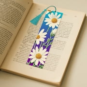 TSV 10pcs Rhinestone Diamond Art Tassel Bookmark DIY Kit, Handmade Craft Gift for Readers
