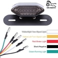 thumbnail image 5 of Luces traseras LED para motocicleta, luz de freno trasera de motocicleta de 12 V, luz indicadora de señal de giro, lámpara de matrícula(humo), 5 of 5