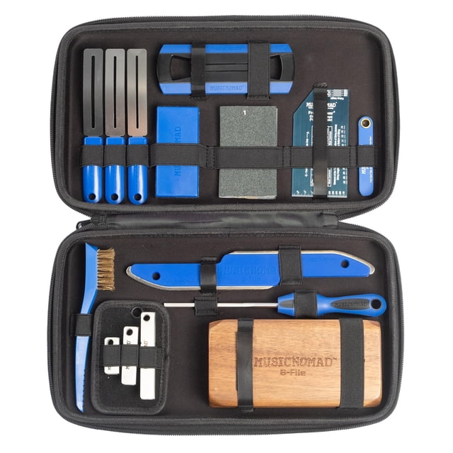Set de herramientas para trastes MusicNomad Premium Guitar Tech, kit de 18 piezas MN880