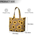 thumbnail image 5 of Sunflower Women's Large Weekend Travel Bag Moving Canvas Handbag Thick Double Layer Beach Weekend Travel Unisex Hospital Maternity Delivery with Toiletry Waterproof, 5 of 5