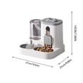 thumbnail image 3 of 2 in 1 Automatic Pet Food and Water Dispenser Set, Small Gravity Feeder for Cats Dogs Puppies, BPA Free,7.5Inch,Yellow, 3 of 3