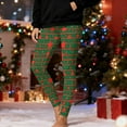 thumbnail image 2 of Ruimatai Women's Christmas Striped Leggings Festive Print Yoga Pants Stretchy Workout Fitness Tights for Holiday Party Comfort, 2 of 9