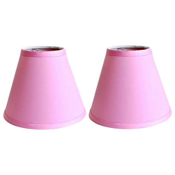 Urbanest Satin Chandelier Lamp Shade 3x6x5 Pink Set Of 2 Com Urbanest Satin Chandelier Lamp Shade, Pink Chandelier Lampshades