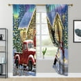 thumbnail image 2 of Goory Christmas Blackout Window Curtain Slot Top Window Treatments Rod Pocket Window Drapes Style-B W:51" x H:83", 2 of 5