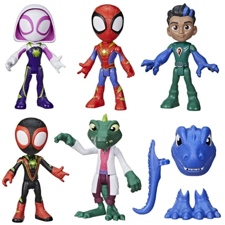 Marvel Spidey and His Amazing Friends, Dino Heroes & Lizard Action Figures Set