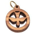thumbnail image 2 of Olive wood Dove Pendant (6cm or 2.36" long ), 2 of 2